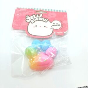 Keycraft Jelli Squishi Cat Paw Toy Kids Rainbow Jelly Glitter Sensory Fidget New
